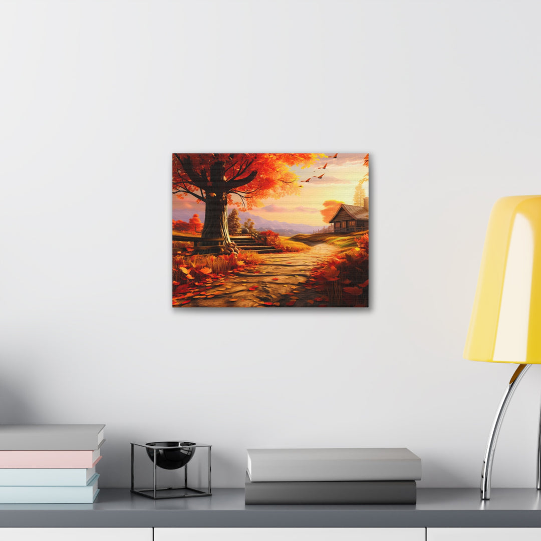 Autumn Serenity Canvas Art – Captivating Fall Foliage & Tranquil Charm for Your Home - captivatingconversationsstarters