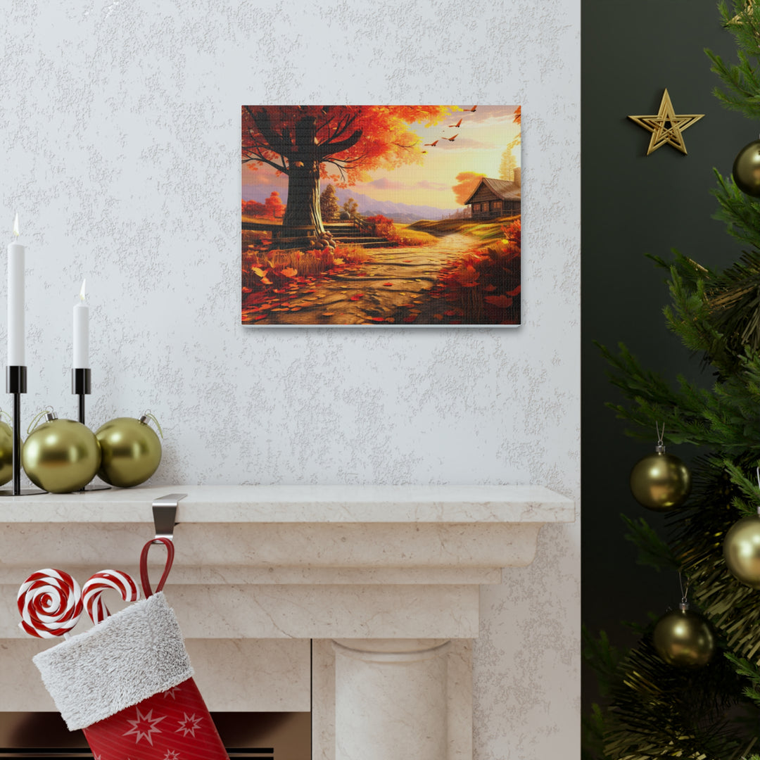 Autumn Serenity Canvas Art – Captivating Fall Foliage & Tranquil Charm for Your Home - captivatingconversationsstarters