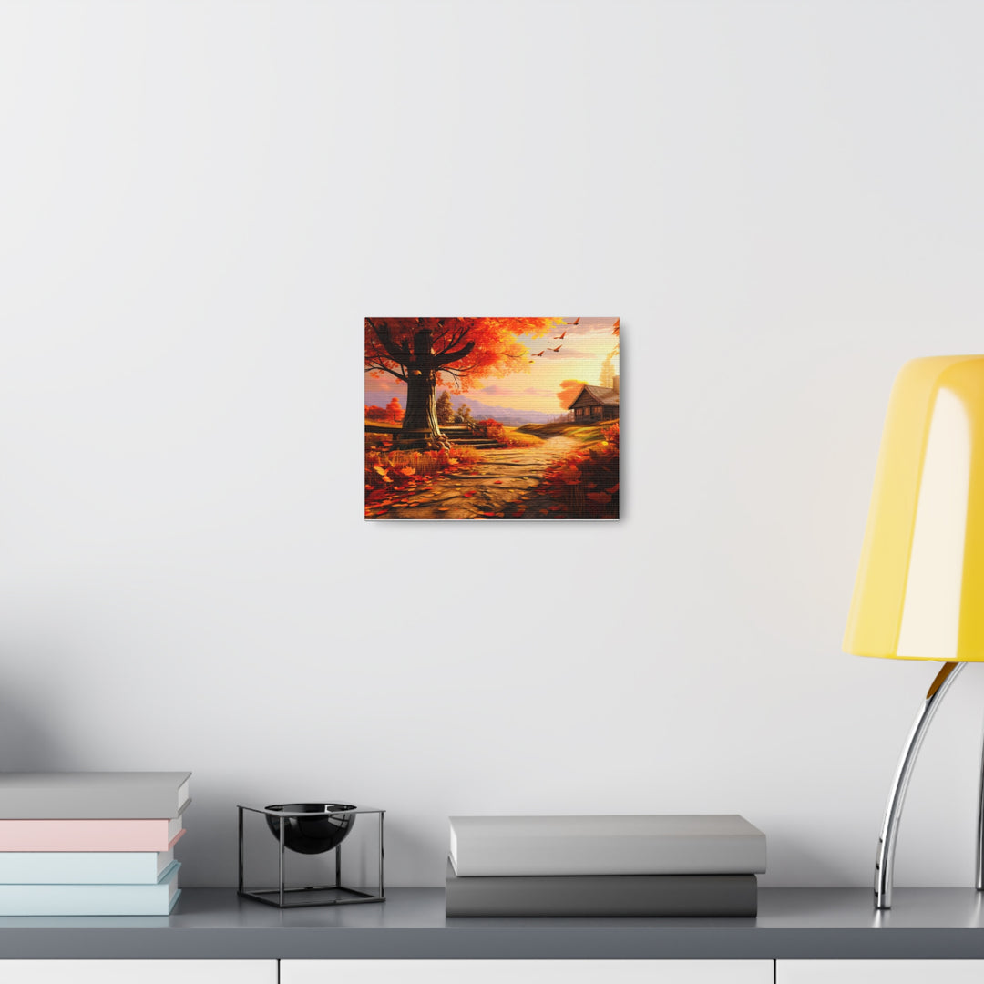 Autumn Serenity Canvas Art – Captivating Fall Foliage & Tranquil Charm for Your Home - captivatingconversationsstarters