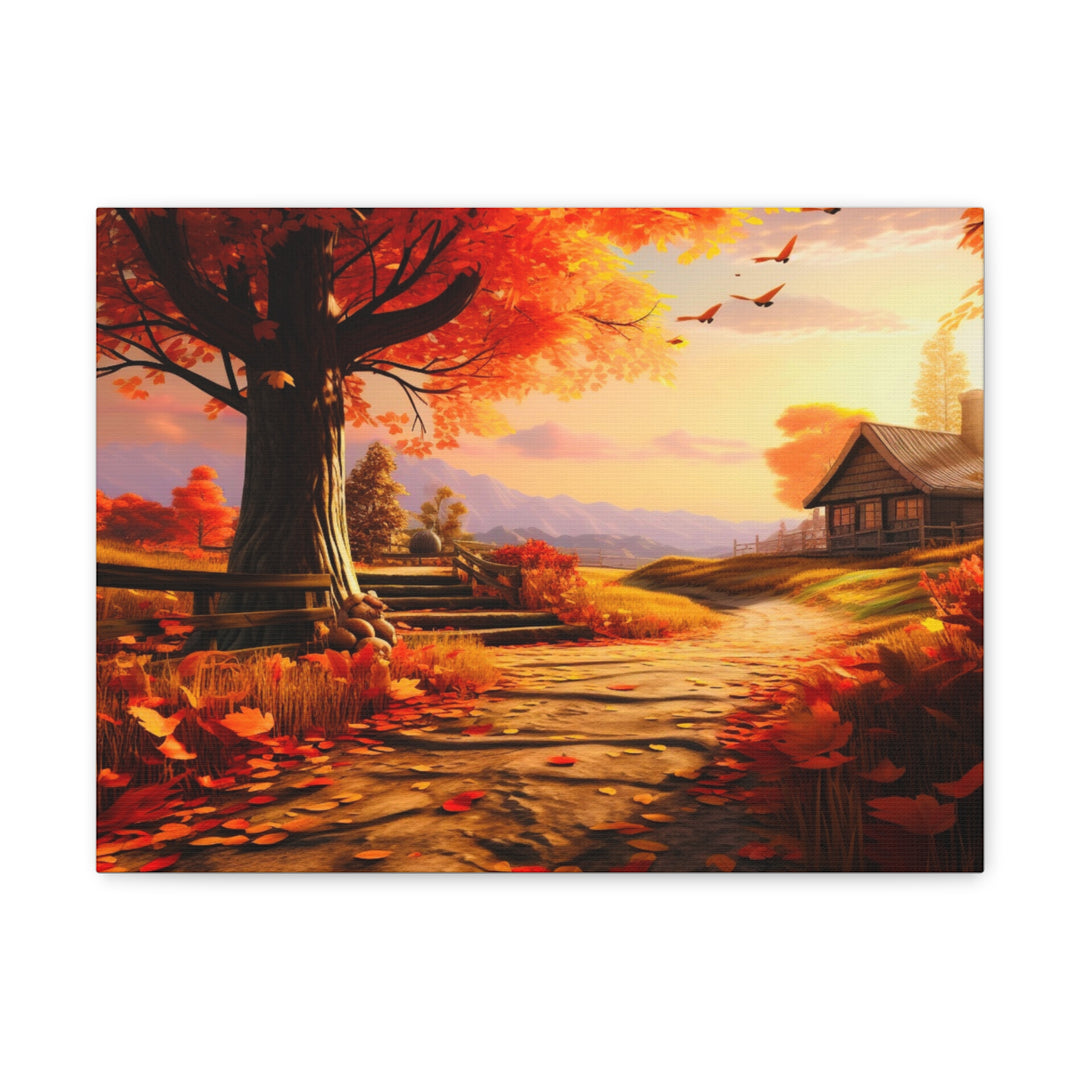 Autumn Serenity Canvas Art – Captivating Fall Foliage & Tranquil Charm for Your Home - captivatingconversationsstarters