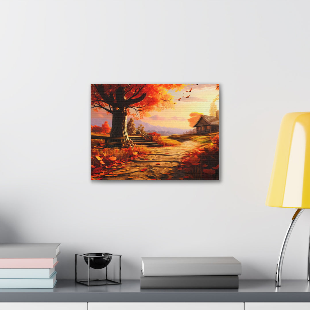 Autumn Serenity Canvas Art – Captivating Fall Foliage & Tranquil Charm for Your Home - captivatingconversationsstarters