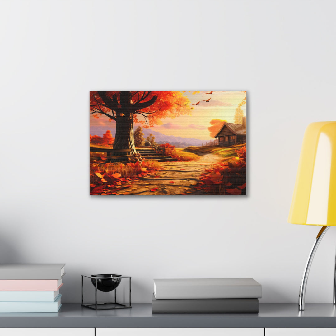 Autumn Serenity Canvas Art – Captivating Fall Foliage & Tranquil Charm for Your Home - captivatingconversationsstarters