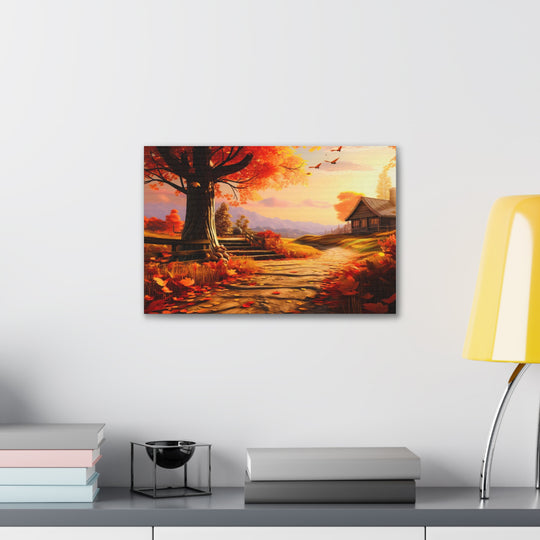 Autumn Serenity Canvas Art – Captivating Fall Foliage & Tranquil Charm for Your Home - captivatingconversationsstarters