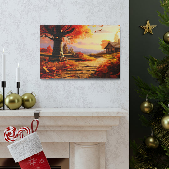 Autumn Serenity Canvas Art – Captivating Fall Foliage & Tranquil Charm for Your Home - captivatingconversationsstarters