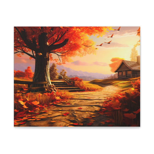 Autumn Serenity Canvas Art – Captivating Fall Foliage & Tranquil Charm for Your Home - captivatingconversationsstarters