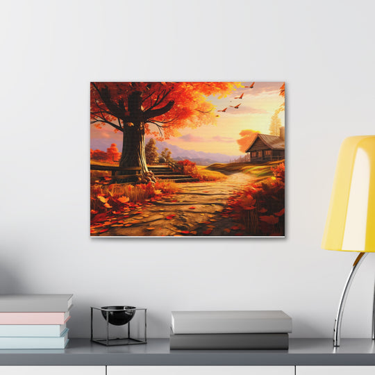 Autumn Serenity Canvas Art – Captivating Fall Foliage & Tranquil Charm for Your Home - captivatingconversationsstarters