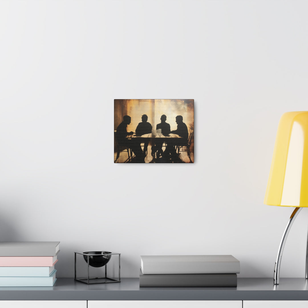 Brew Crew: Silhouette Canvas Art - Celebrate Friendship and Good Times - captivatingconversationsstarters