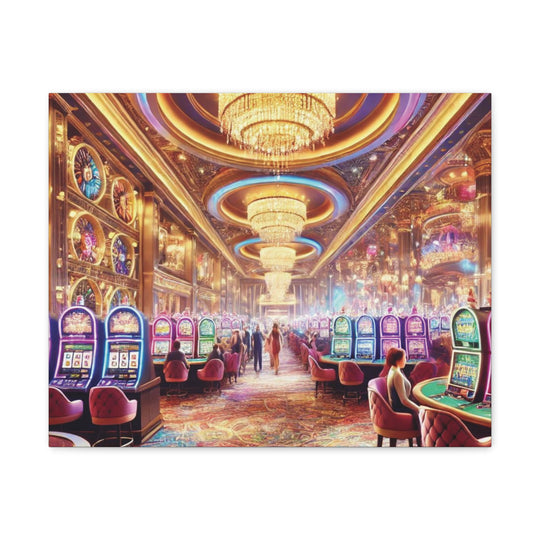 Casino Life Canvas Art - Vibrant Wall Decor for Man Caves & Game Rooms | Nightlife-Inspired Artwork - captivatingconversationsstarters