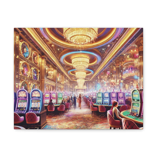 Casino Life Canvas Art - Vibrant Wall Decor for Man Caves & Game Rooms | Nightlife-Inspired Artwork - captivatingconversationsstarters