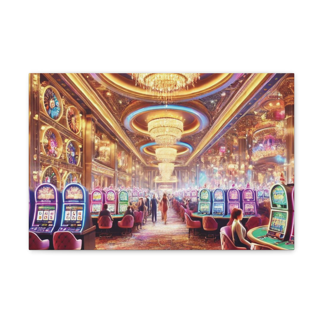 Casino Life Canvas Art - Vibrant Wall Decor for Man Caves & Game Rooms | Nightlife-Inspired Artwork - captivatingconversationsstarters