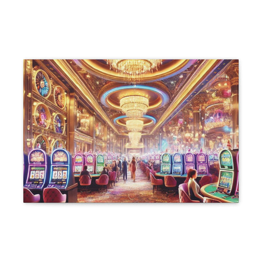 Casino Life Canvas Art - Vibrant Wall Decor for Man Caves & Game Rooms | Nightlife-Inspired Artwork - captivatingconversationsstarters