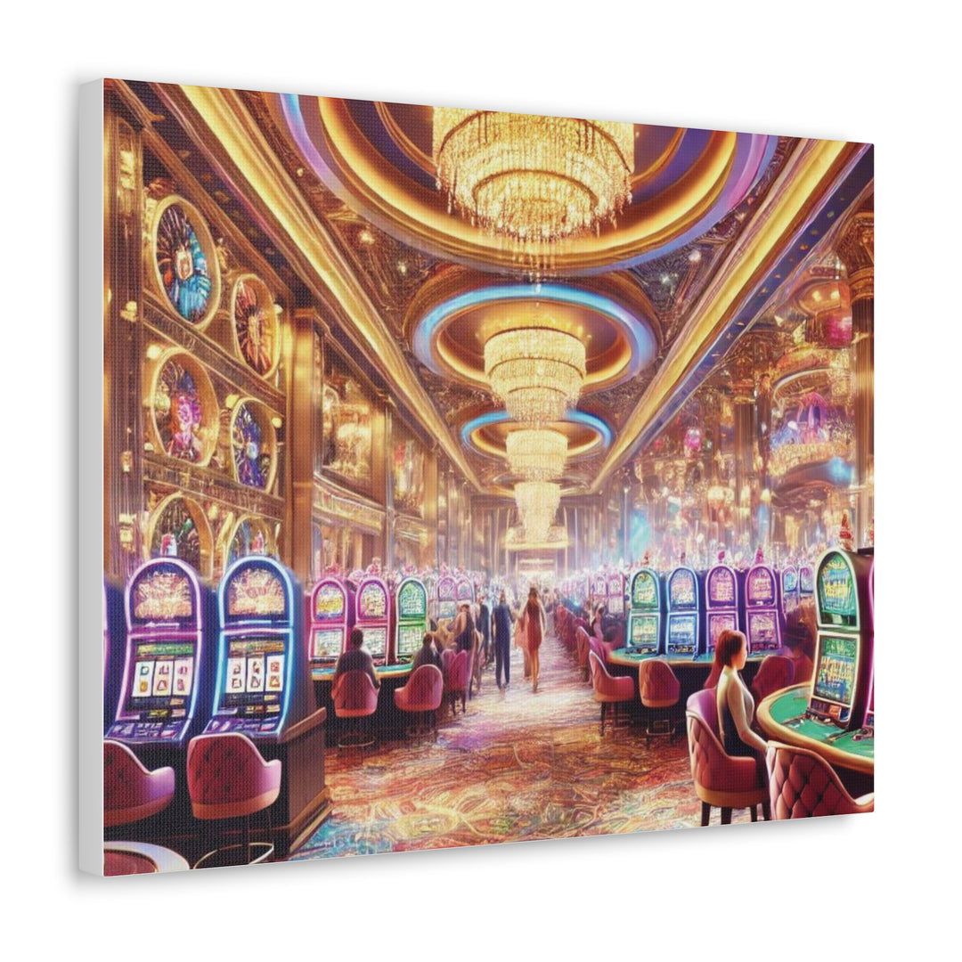 Casino Life Canvas Art - Vibrant Wall Decor for Man Caves & Game Rooms | Nightlife-Inspired Artwork - captivatingconversationsstarters
