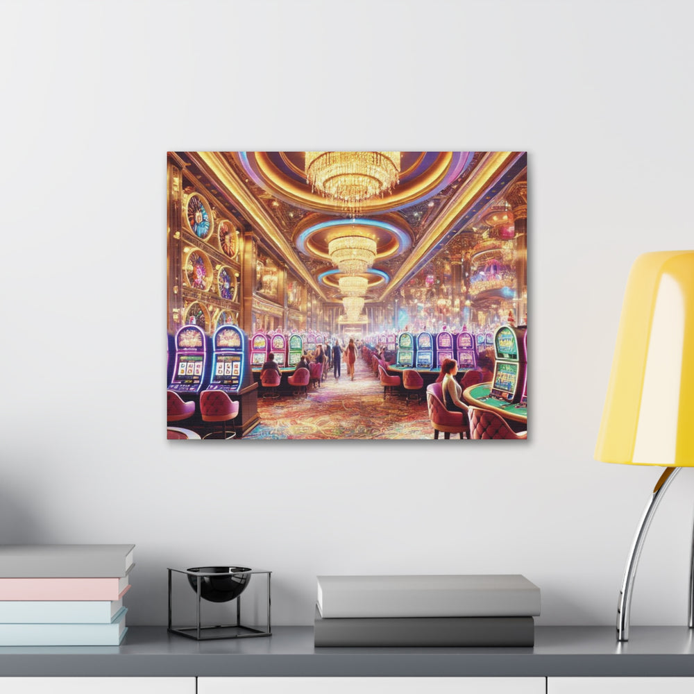 Casino Life Canvas Art - Vibrant Wall Decor for Man Caves & Game Rooms | Nightlife-Inspired Artwork - captivatingconversationsstarters