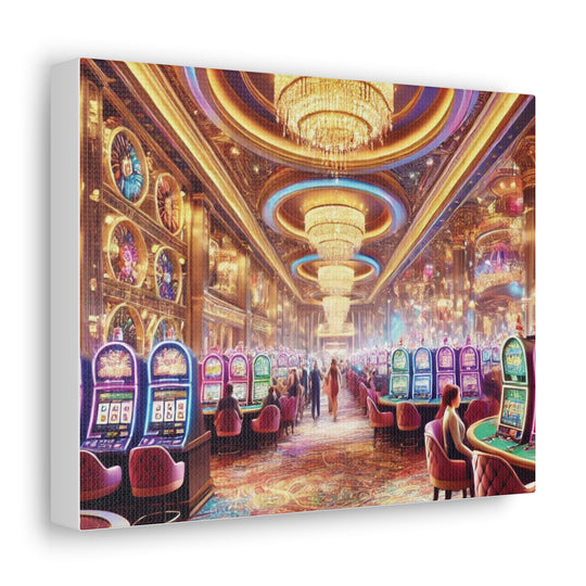 Casino Life Canvas Art - Vibrant Wall Decor for Man Caves & Game Rooms | Nightlife-Inspired Artwork - captivatingconversationsstarters
