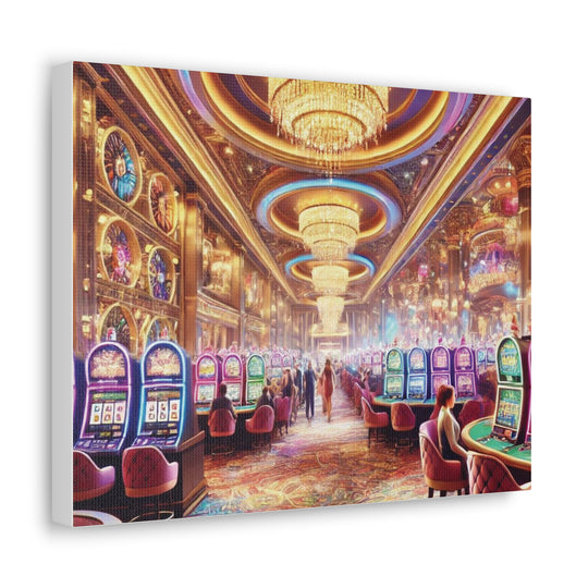 Casino Life Canvas Art - Vibrant Wall Decor for Man Caves & Game Rooms | Nightlife-Inspired Artwork - captivatingconversationsstarters