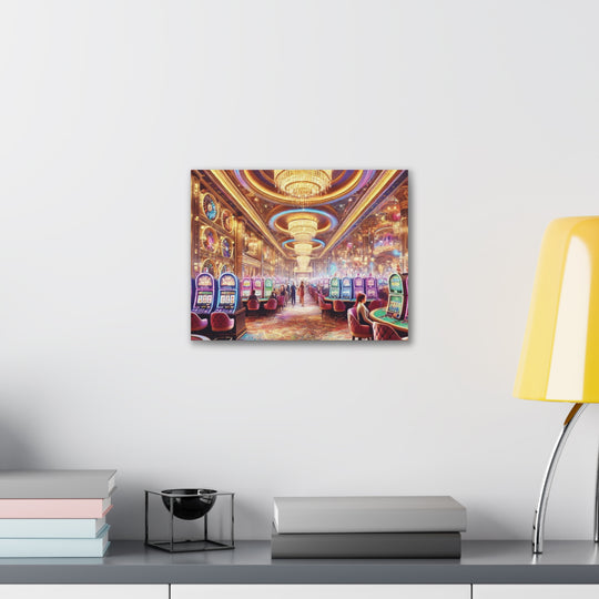 Casino Life Canvas Art - Vibrant Wall Decor for Man Caves & Game Rooms | Nightlife-Inspired Artwork - captivatingconversationsstarters