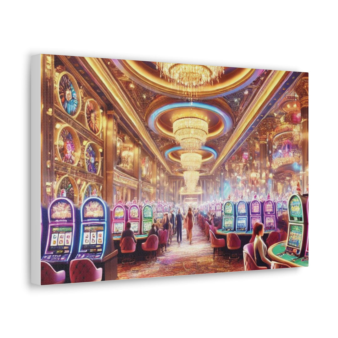 Casino Life Canvas Art - Vibrant Wall Decor for Man Caves & Game Rooms | Nightlife-Inspired Artwork - captivatingconversationsstarters