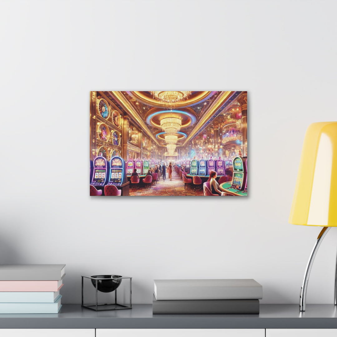 Casino Life Canvas Art - Vibrant Wall Decor for Man Caves & Game Rooms | Nightlife-Inspired Artwork - captivatingconversationsstarters