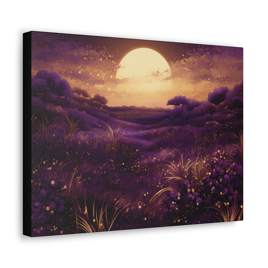 Harvest Moon Elegance: Vibrant Yellow Moon Canvas Art – Illuminate Your Space with Lunar Beauty - captivatingconversationsstarters