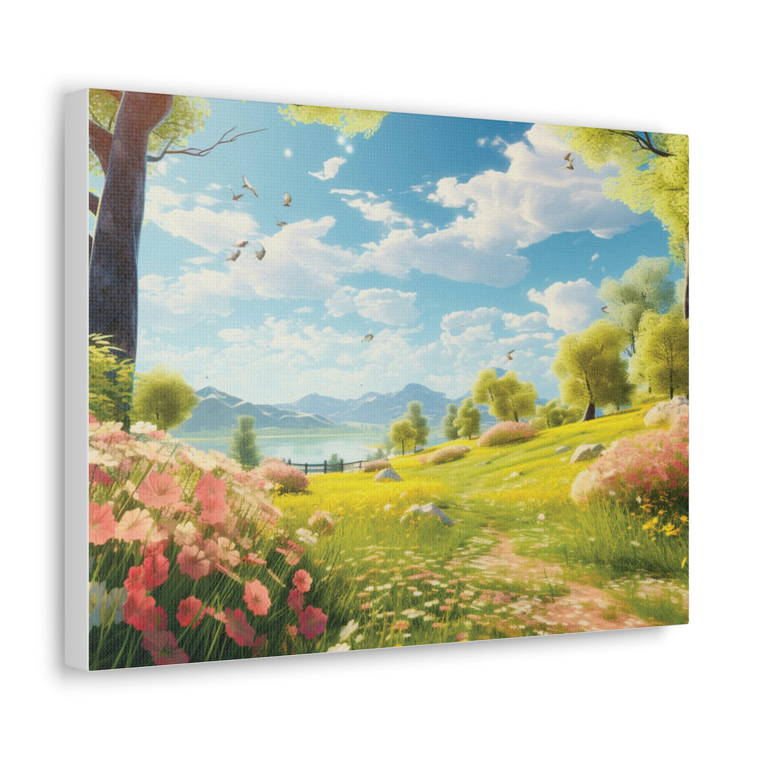 Sunny Serenity: Park Day Canvas Art - Nature's Tranquil Beauty for Your Space - captivatingconversationsstarters