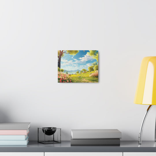 Sunny Serenity: Park Day Canvas Art - Nature's Tranquil Beauty for Your Space - captivatingconversationsstarters
