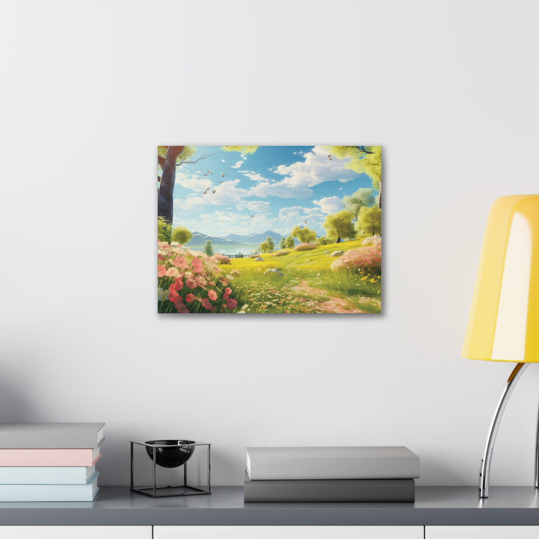 Sunny Serenity: Park Day Canvas Art - Nature's Tranquil Beauty for Your Space - captivatingconversationsstarters