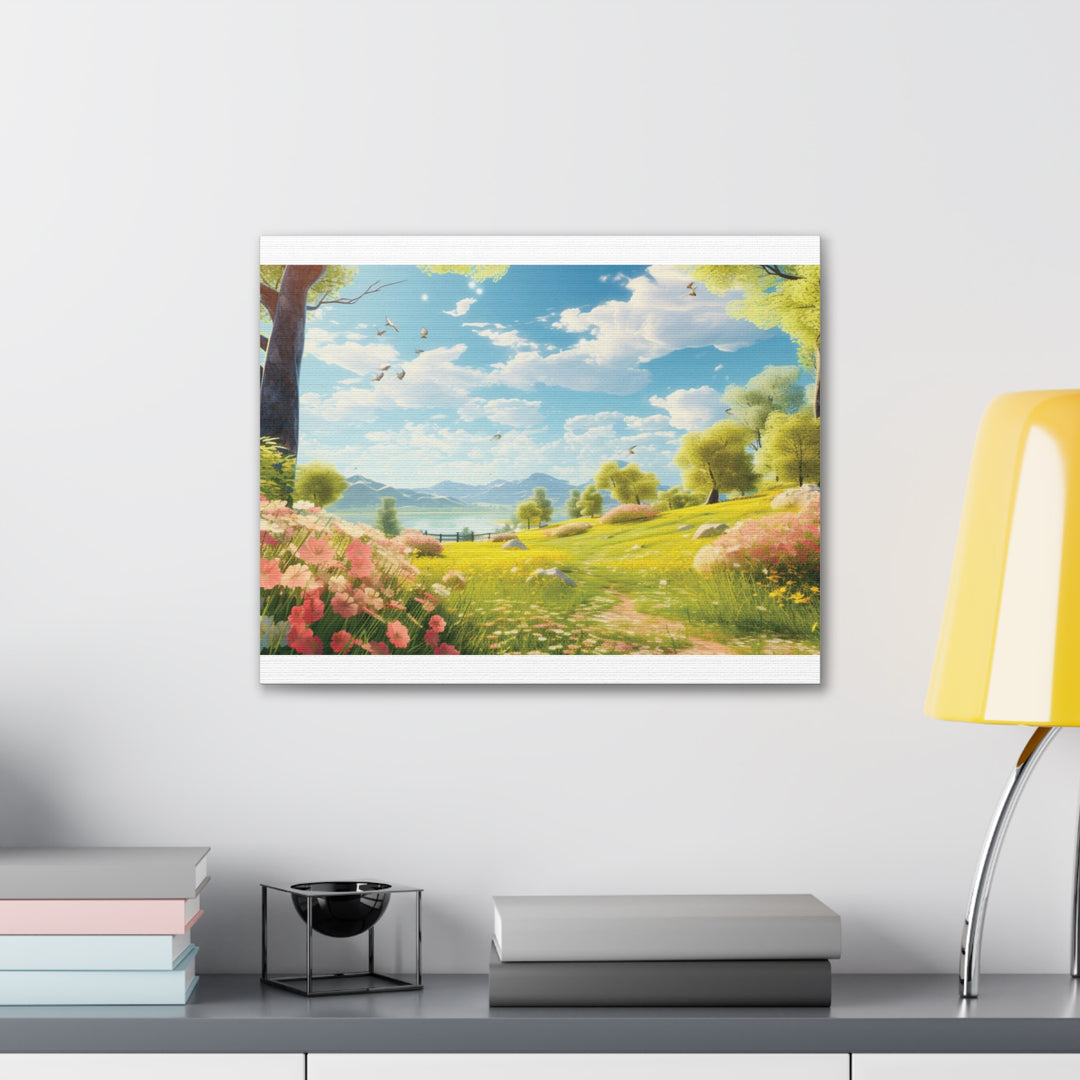 Sunny Serenity: Park Day Canvas Art - Nature's Tranquil Beauty for Your Space - captivatingconversationsstarters