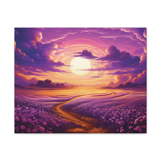 Vivid Twilight Canvas Art - Golden Sunsets & Mystical Valleys in Stunning Detail - captivatingconversationsstarters