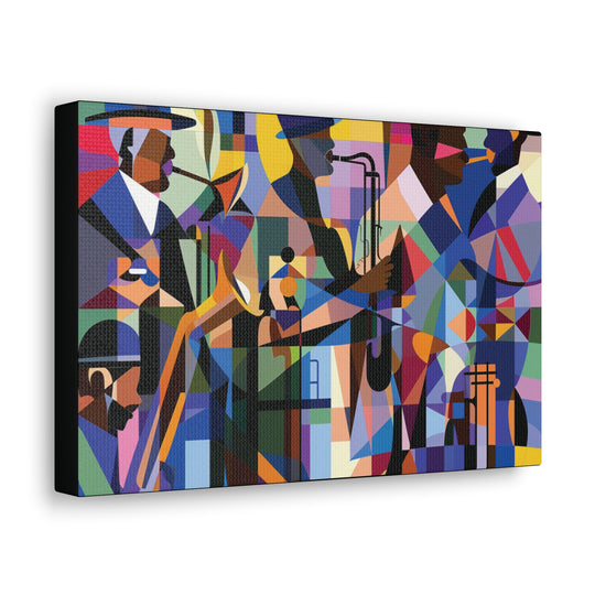 Soulful Symphony Canvas – A Vibrant Tribute to African American Musical Legends - captivatingconversationsstarters