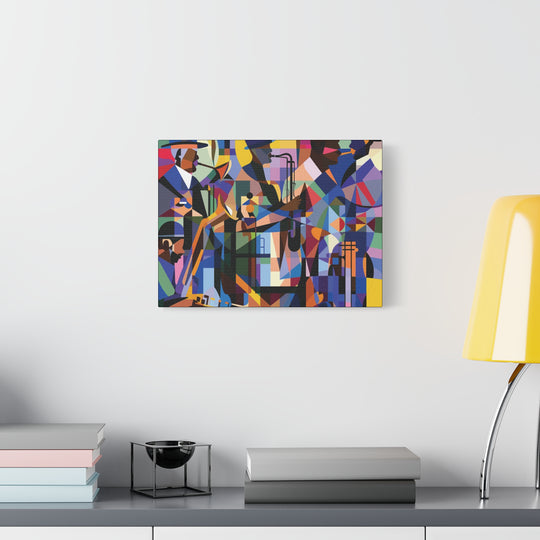 Soulful Symphony Canvas – A Vibrant Tribute to African American Musical Legends - captivatingconversationsstarters