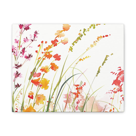 Wildflower Whimsy Canvas Art - Bring Nature’s Serenity Indoors | Vibrant Wildflowers in Full Bloom - captivatingconversationsstarters