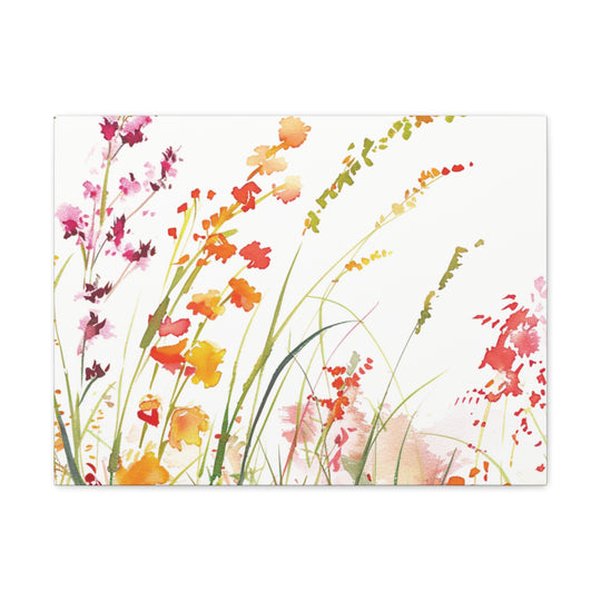 Wildflower Whimsy Canvas Art - Bring Nature’s Serenity Indoors | Vibrant Wildflowers in Full Bloom - captivatingconversationsstarters