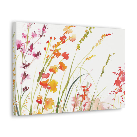 Wildflower Whimsy Canvas Art - Bring Nature’s Serenity Indoors | Vibrant Wildflowers in Full Bloom - captivatingconversationsstarters