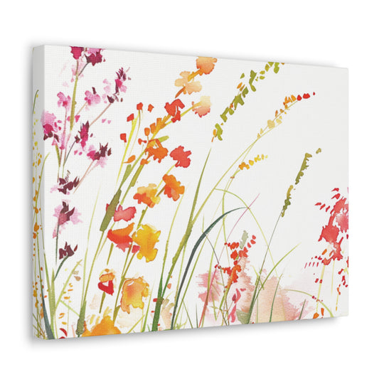 Wildflower Whimsy Canvas Art - Bring Nature’s Serenity Indoors | Vibrant Wildflowers in Full Bloom - captivatingconversationsstarters