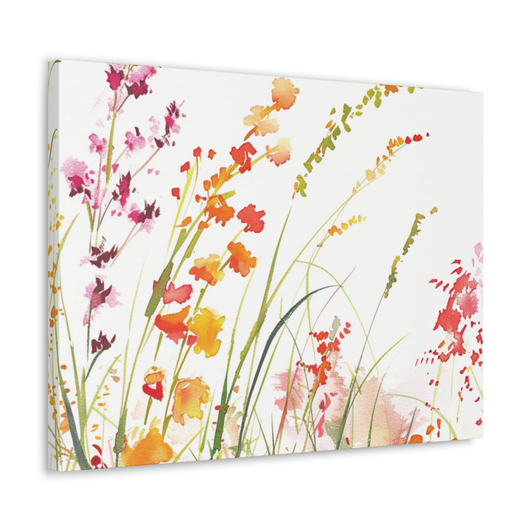 Wildflower Whimsy Canvas Art - Bring Nature’s Serenity Indoors | Vibrant Wildflowers in Full Bloom - captivatingconversationsstarters