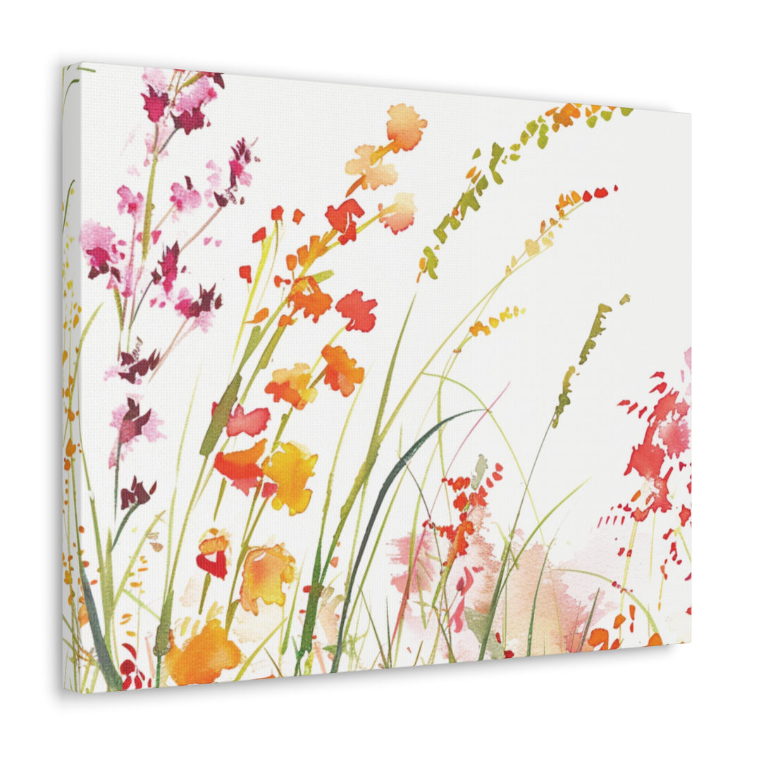 Wildflower Whimsy Canvas Art - Bring Nature’s Serenity Indoors | Vibrant Wildflowers in Full Bloom - captivatingconversationsstarters