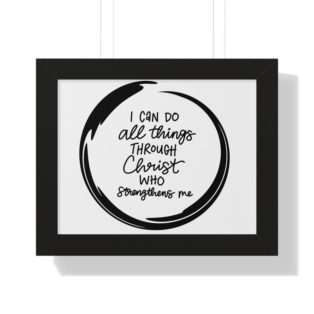 Empowerment Canvas: 'I Can Do All Things Through Christ' – Inspirational Wall Art for Faith & Motivation - captivatingconversationsstarters
