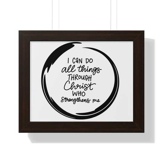 Empowerment Canvas: 'I Can Do All Things Through Christ' – Inspirational Wall Art for Faith & Motivation - captivatingconversationsstarters