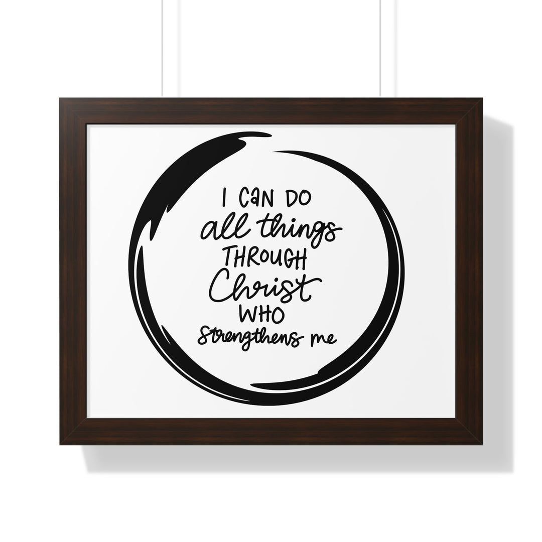 Empowerment Canvas: 'I Can Do All Things Through Christ' – Inspirational Wall Art for Faith & Motivation - captivatingconversationsstarters