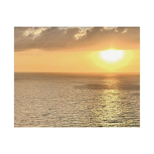Serene Sunset Canvas - Transform Your Space with Peaceful Ocean Views & Vibrant Warm Tones - captivatingconversationsstarters