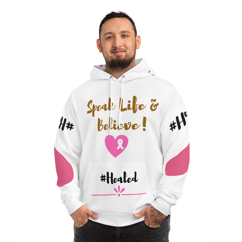 Spek Life & Believe™ #Healed All-Over-Print Hoodie - Cozy Unisex Comfort for Everyday Wear - captivatingconversationsstarters