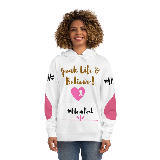 Spek Life & Believe™ #Healed All-Over-Print Hoodie - Cozy Unisex Comfort for Everyday Wear - captivatingconversationsstarters