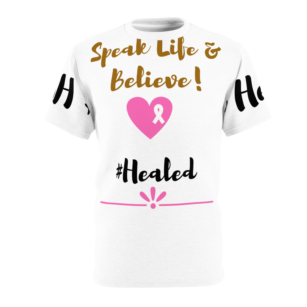 Popular Stylish Speak Life & Believe Tee - #Healed | Lightweight, Premium Comfort Casual T-Shirt - captivatingconversationsstarters