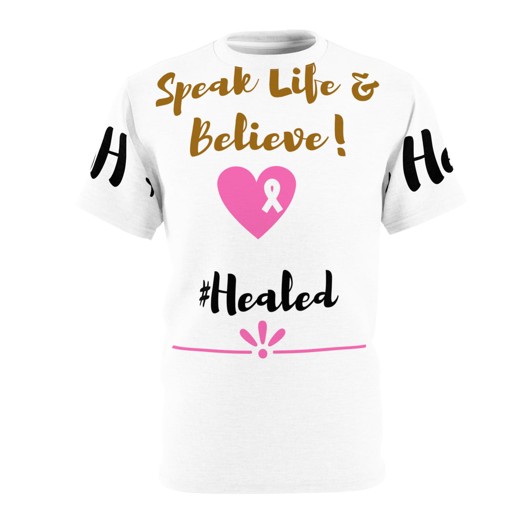 Popular Stylish Speak Life & Believe Tee - #Healed | Lightweight, Premium Comfort Casual T-Shirt - captivatingconversationsstarters