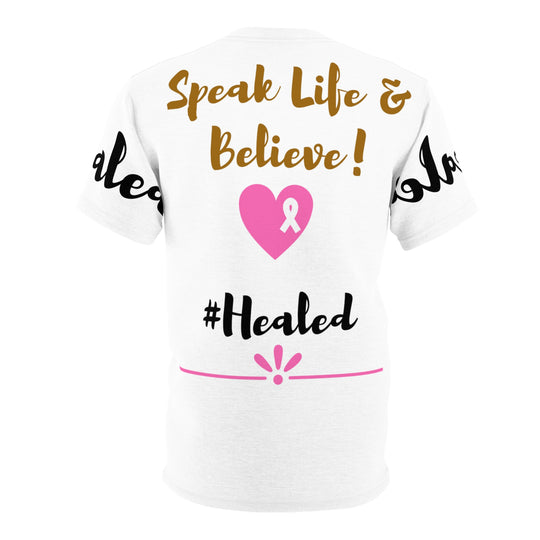 Popular Stylish Speak Life & Believe Tee - #Healed | Lightweight, Premium Comfort Casual T-Shirt - captivatingconversationsstarters