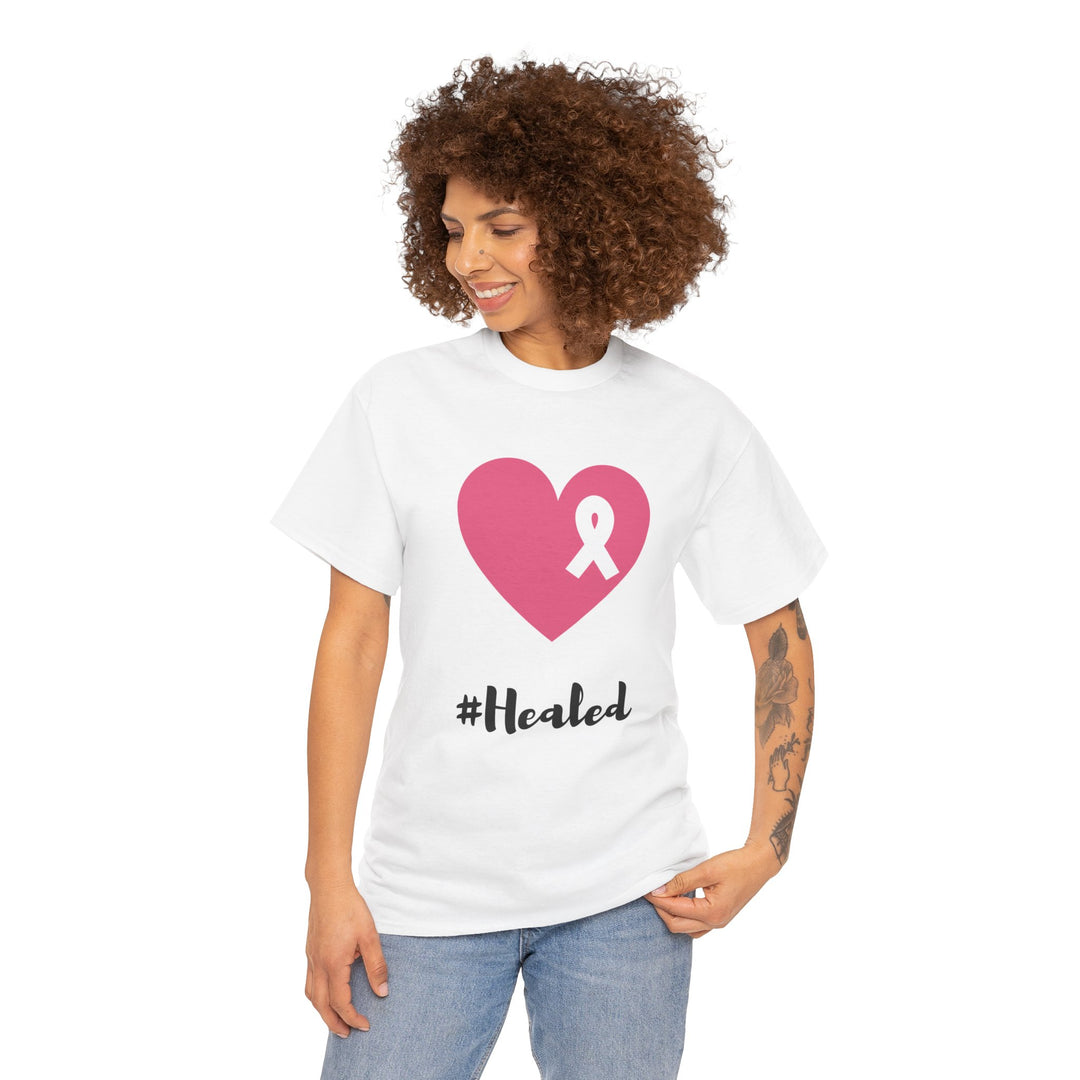 Healed Unisex Cotton Tee – Comfortable, Stylish, & Built for Health Awareness - captivatingconversationsstarters