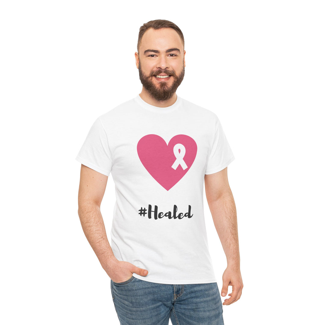 Healed Unisex Cotton Tee – Comfortable, Stylish, & Built for Health Awareness - captivatingconversationsstarters