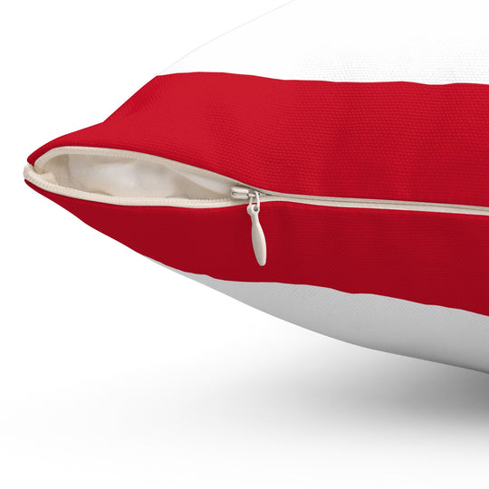 Charming Love Heart Pillow - Cozy White with Miniature Red Hearts for Romantic Comfort - captivatingconversationsstarters