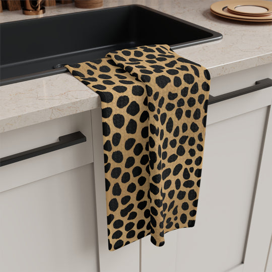 Leopard Luxe Kitchen Tea Towels – Durable, Quick-Dry & Stylish Kitchen Essentials - captivatingconversationsstarters