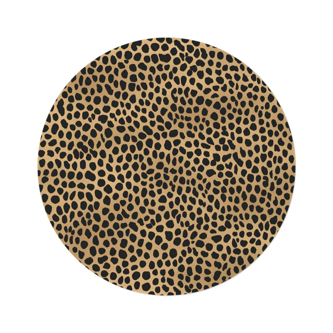 Leopard Luxe Designer Circular Rug – Bold, Chic, & Wildly Stylish - captivatingconversationsstarters
